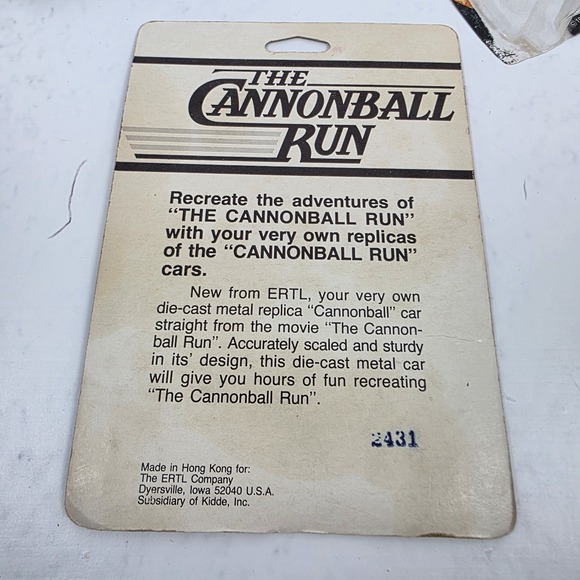 Vtg Ertl The Cannonball Run 1981 Chevrolet Hawaiian Tropic Stock Car OPEN BOX - Picture 8 of 9